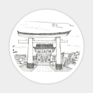 Tori Gate Sketch, Japan Magnet